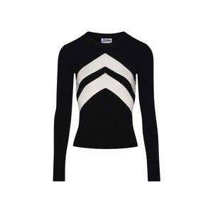 Jean Paul Gaultier Top With Transparent Chevron Black - NWT